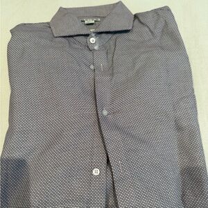 Reiss Black and White Casual Button Down Shirt